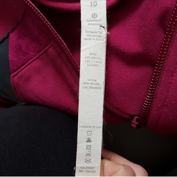Lululemon Origami Stride Jacket Full Zip Berry - Picture 6 of 7